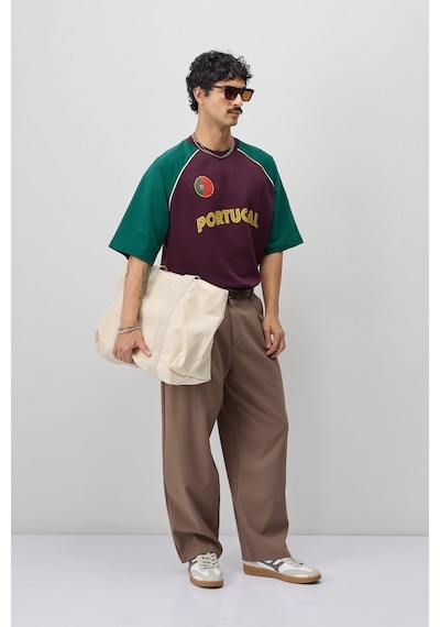 Fıfa World Cup 26 Portekiz Oversize Tişört Bordo