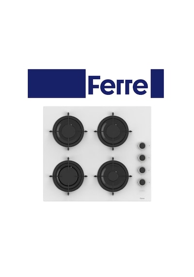 Ferre Yeni Seri Flowart QBL62CB - CS206-FA - D087 Beyaz Cam Ankastre Set Ferre Yeni Seri Flowart QBL62CB - CS206-FA - D087 Beyaz Cam Ankastre Set