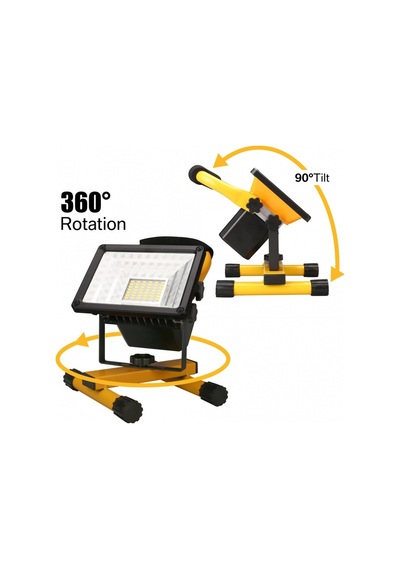 Br P30 Ip65 Waterproof 20led 30w Taşınabilir Şarjlı Led Projektör Çok Renkli