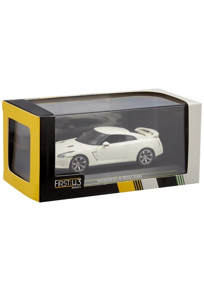 1:43 Ölçek Fırst43 2008 Nissan Gt-r R35 Beyaz Diecast Metal Minyatür Model Araba 10cm