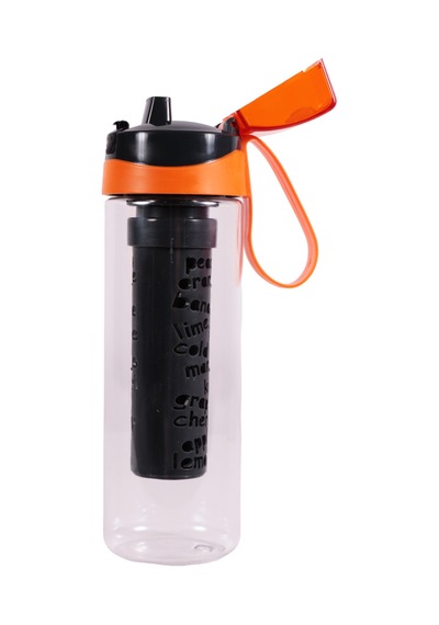 Herevin 161677-800 Motivasyon Desenli İnfuserli Matara 650 Ml Turuncu