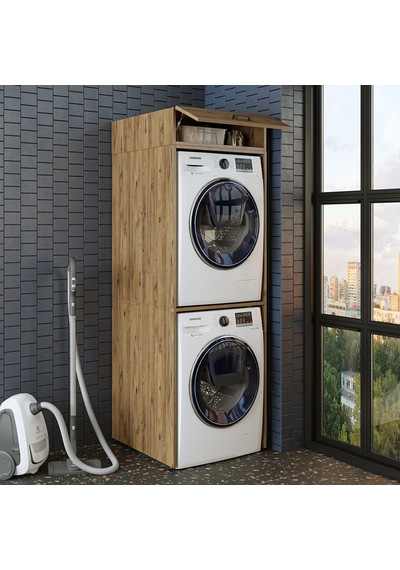Banyo Dolabı 196,2 X 67 Cm Çamaşır Ve Kurutma Makinesi Dolabı Atl Atlantik Çam Banyo Dolabı 196,2 X 67 Cm Çamaşır Ve Kurutma Makinesi Dolabı Atl Atlantik Çam