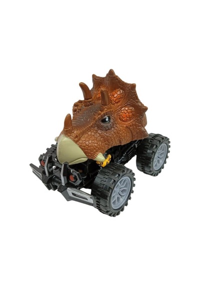 Sürtmeli Dinazor Robota Dönüşen Araba 14 Cm - Kahverengi Lisinya