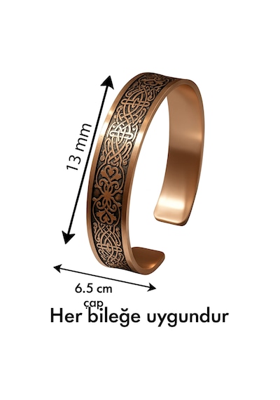 Erkek Kadın Bakır Bileklik Felak, Nas, Celcelutiye Ve Hz. Süleyman Mühürlü Koruyucu Dualı Model Diğer