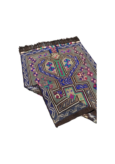El Dokuma Sıfır Mut Kilimi 105x130 Renkli Kök Boya Kilim  Teşhir Ürün
