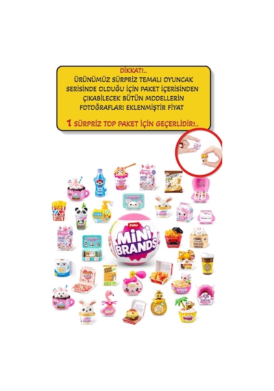 1 Adet - Mini Brands Kawaii Sürpriz Paket - 1 Adet