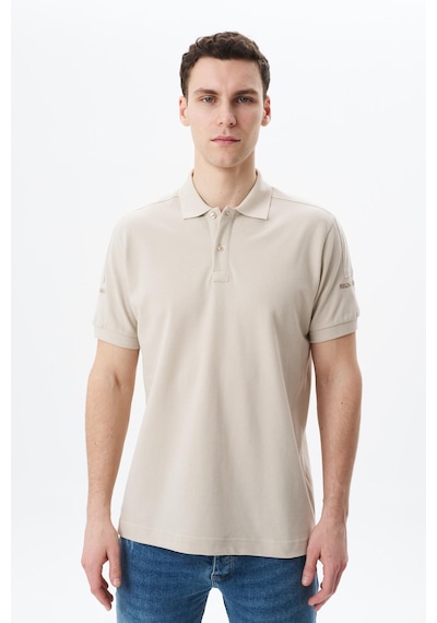 AR-MA Arma Erkek Regular Fit % 100 Pamuk Pike Polo Yaka Tişört Y29374355202 Bej-b1 Bej