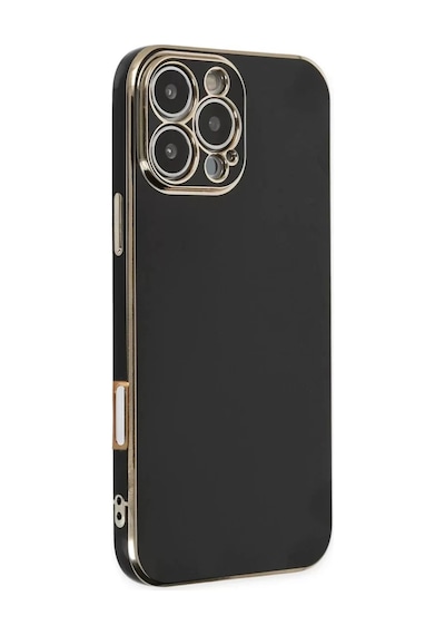 Newface Apple Uyumlu İphone 16 Pro Kılıf Volet Silikon - Siyah - Özel Seri 8683140773120