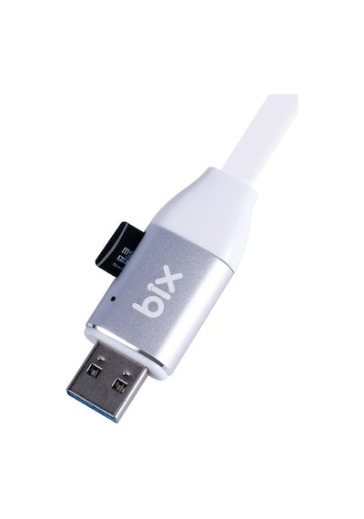 Bix IData Pro Micro Sd Kart Okuyuculu Apple iPhone Uyumlu Şarj Kablosu (514862085)