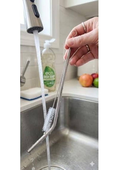 Paslanmaz Çelik Pipet Seti - 2 Adet Tekrar Kullanılabilir Metal Pipet 1 Düz, 1 Eğri Ve 1 Adet Temizleme Fırçası, Çevre Dostu, Bulaşık Makinesinde Yıkanabilir Ekolojik Pipet Seti 000 Açık Krem Paslanmaz Çelik Pipet Seti - 2 Adet Tekrar Kullanılabilir Metal Pipet 1 Düz, 1 Eğri Ve 1 Adet Temizleme Fırçası, Çevre Dostu, Bulaşık Makinesinde Yıkanabilir Ekolojik Pipet Seti 000 Açık Krem
