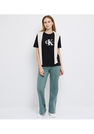 Calvin Klein Archıve Logo French Terry Trackp Kadın Yeşil Eşofman Altı