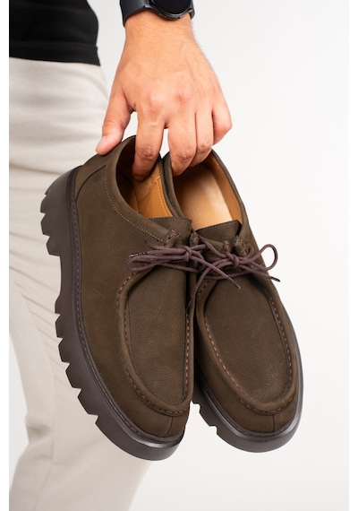 Fame Step Hakiki Deri Erkek Casual Ayakkabı Nubuk +4.5 Cm Boy Uzatan Kalın Taban Günlük Bağcıklı Comfort Vicenza Kahverengı Kahverengi Fame Step Hakiki Deri Erkek Casual Ayakkabı Nubuk +4.5 Cm Boy Uzatan Kalın Taban Günlük Bağcıklı Comfort Vicenza Kahverengı Kahverengi