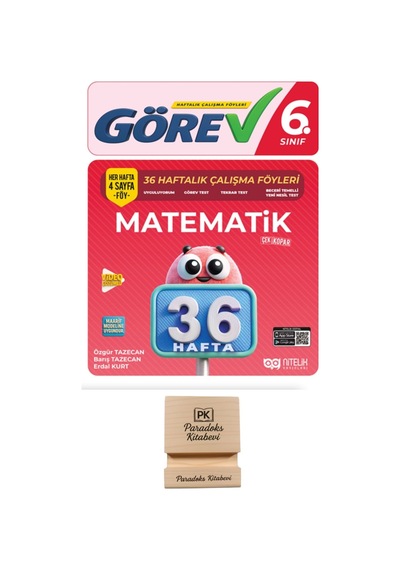 Nitelik 6. Sınıf Görev Matematik 36 Haftalık Çalışma Föyleri + Telefon Standı