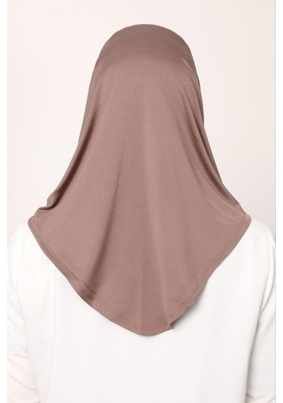 Melodi Scarf Kadın Tesettür Cimafit Nefes Alan Hazır Pratik Hijab Bone Vizon