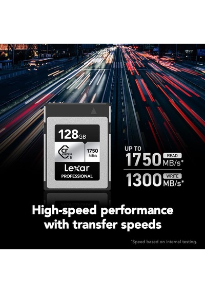 Lexar 128gb Profesyonel Cfexpress Tip B Gümüş Serisi Hafıza Kartı