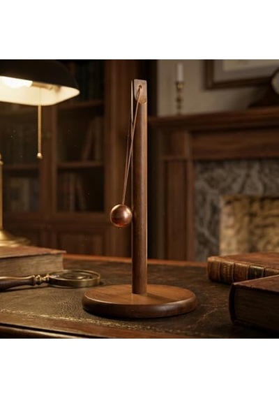 Doğal Bambu Bohem Top Tutacaklı Kağıt Havluluk - Dekoratif Ahşap Stand 30x14 Cm, Kahve Ve Bambu Renk Seçenekli, 1 Adet Kahve 4 Renk