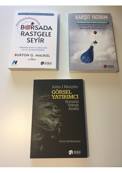 Borsada Rastgele Seyir-gorsel Yatirimci -karsit Yatirim 3 Set Kitap