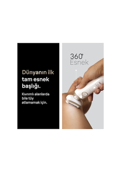 Braun Silk Épil 9 Flex Epilatör, Islak Ve Kuru, Kalıcı Pürüzsüz Cilt, 9-030 3d
