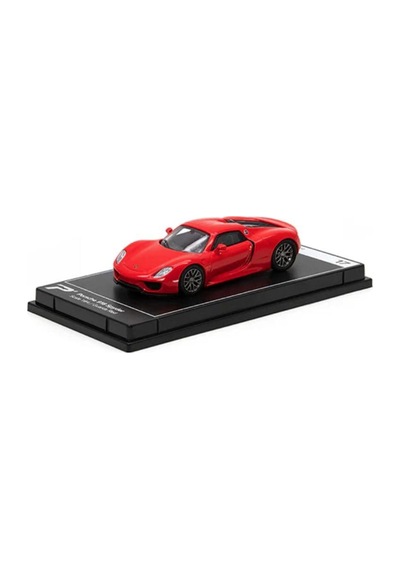 Hyper Car Porsche 918 Spyder - Guards Red - League Collection 1/64 Model Araba