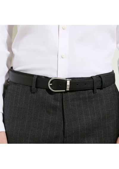 Montblanc Sartorial At Nalı Tokalı Deri 30 Mm Çift Taraflı Kemer Kahverengi