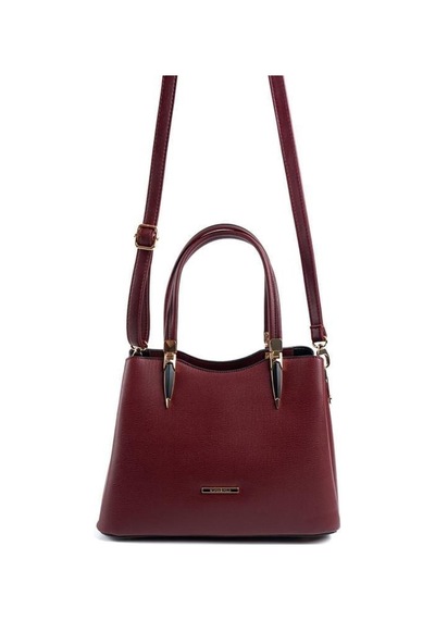 Silver Polo Sp1205 Kadın El Çantası Düz Bordo-bordo