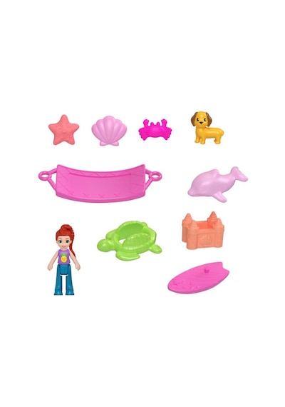 Polly Pocket - Ananas Köpekçik Plajı Mini Oyun Seti