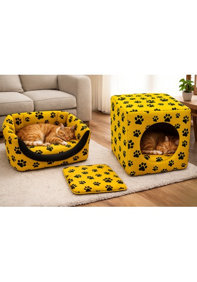 3 Fonksiyonlu Kedi Köpek Evi