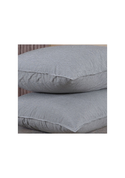 Pamuklu İpliği Boyalı Yıkamalı Kapaklı Yastık Kılıfı 2 Li Set 50x70 Cm Çift İğne Detaylı Çok Renkli