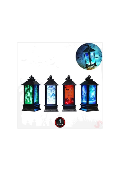 Halloween Korku Işığı Pilli Led Fener, 15cm X 5cm X 1 Adet 0-99