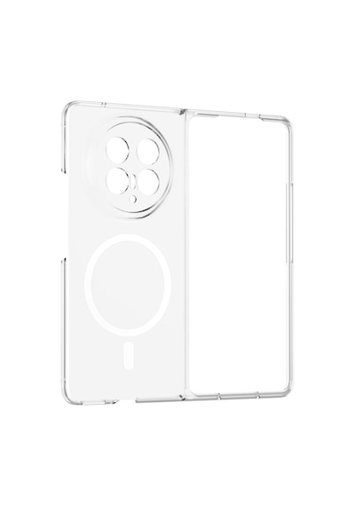 Honor Magic V6 Kılıf Kamera Korumalı Magsafe Şarj Özellikli Lüx Şeffaf London Silikon Kapak