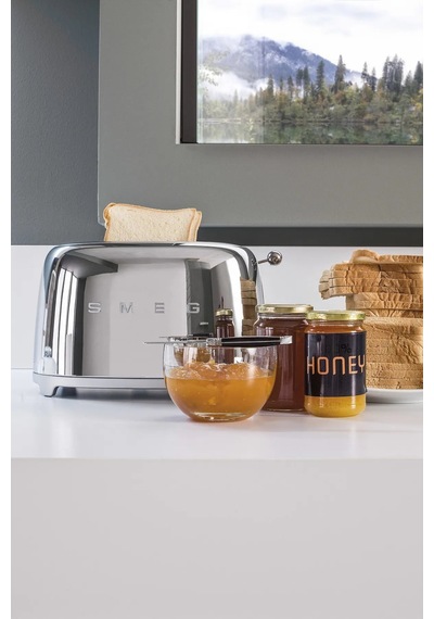 Smeg TSF01 2 Dilim Ekmek Kızartma Makinesi Krom
