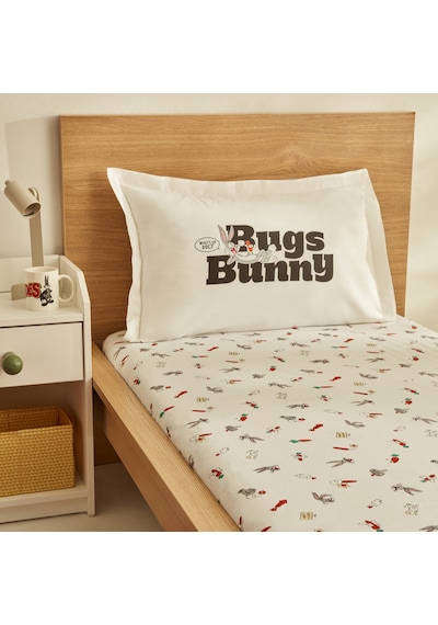 Karaca Home Looney Tunes Carrot Crazy Tek Kişilik Çarşaf Takımı Renkli