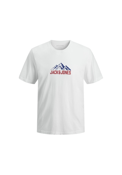 Jack & Jones Erkek Gögüs Baskili Regular Fit Bisiklet Yaka - Roche - 12298443 Beyaz Jack & Jones Erkek Gögüs Baskili Regular Fit Bisiklet Yaka - Roche - 12298443 Beyaz