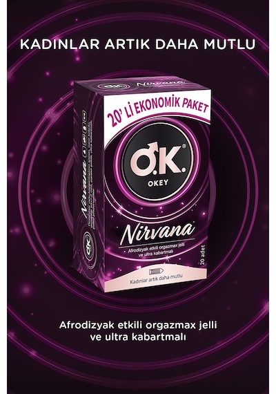 Okey Nirvana Prezervatif 20'li
