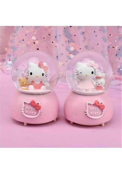 Hello Kitty Işıklı Müzikli Kar Küresi Orta Boy Model 4 diğer