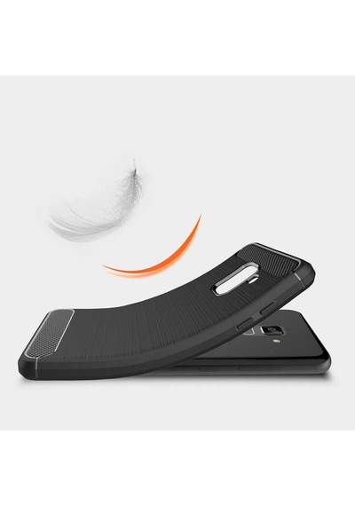 Samsung Uyumlu Galaxy A6 2018 Kılıf Zore Room Silikon Kapak Siyah