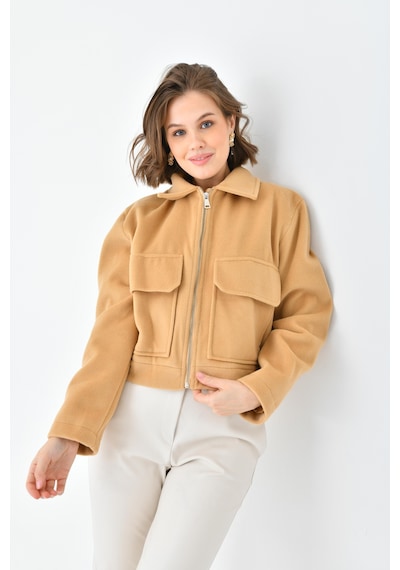Ftz Women Kadın Kaşe Ceket Camel Rbn4070-camel Camel