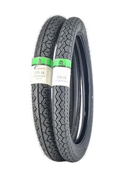 Lastik Takımı 275-18 Power Ve 250-18 Tiger Tt Tubetype - İç Lastikli Tip - Onmx