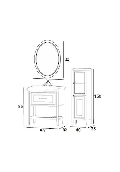 Denko Öykü 80 Cm Beyaz Banyo Dolabı Takımı Ve Boy Dolabı Beyaz Denko Öykü 80 Cm Beyaz Banyo Dolabı Takımı Ve Boy Dolabı Beyaz