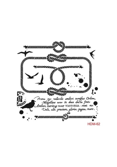 Cadence Stencil Şablon 25x25 Cm Beyaz Tek Ebat,hdm-62 Eh7016