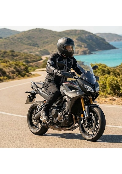 Venom Nova Pro Cordura Kevlar Motosiklet Pantolonu Siyah Korumalı Motorcu Kot Pantolon