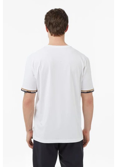 Nautica Erkek Beyaz Regular Fit T-shirt-14606