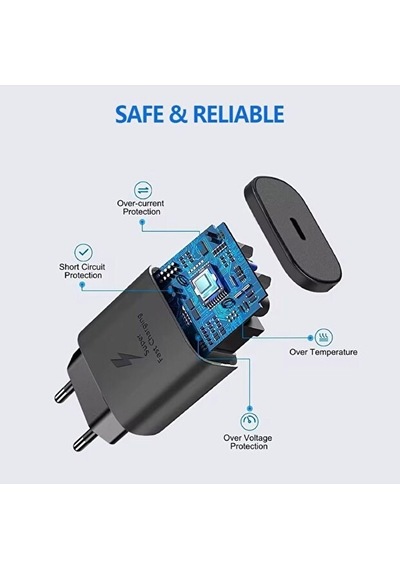 45w Süper Hızlı Şarj Cihazı 1 Metre Type-c Kablo Güçlü Ve Hızlı Şarj