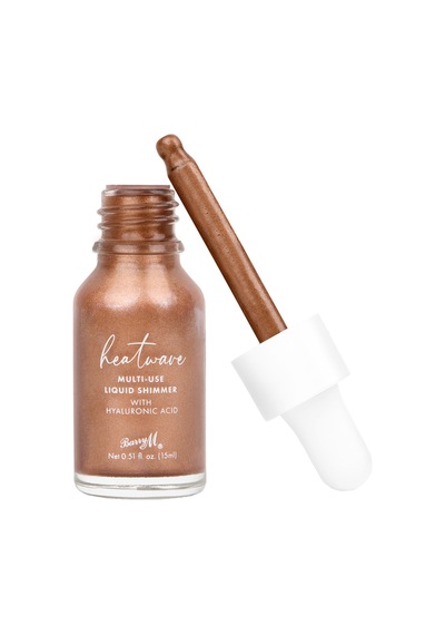 Barry M Heatwave Multi-use Liquid Shimmer Hyaluronik Asitli Likit Aydınlatıcı Allık Kahverengi