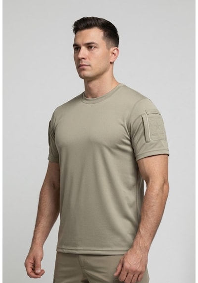 Urbamerteks Nano Cırtlı Tactical T-shirt Haki