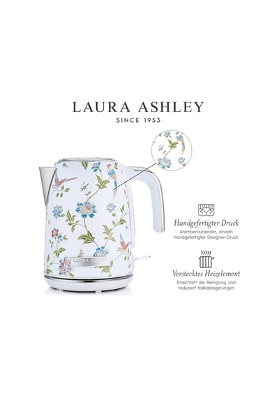 Laura Ashley 1.7 L Kablosuz Elektrikli Su Isıtıcı