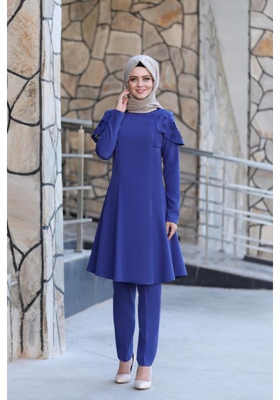 İbrahim Burak Etiler Collection Pelerinli Takım Elbise Mc0034 İndigo