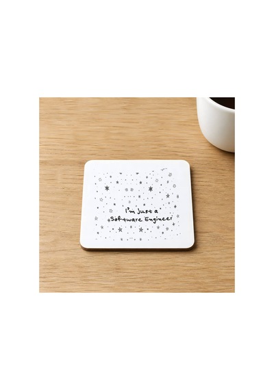 Sad Üzgün Panda Meslek Yazılımcı Baskılı 9x9 Cm Kare Mdf Bardak Altlığı - Yazılımcıya Hediye Ahşap Çok Renkli