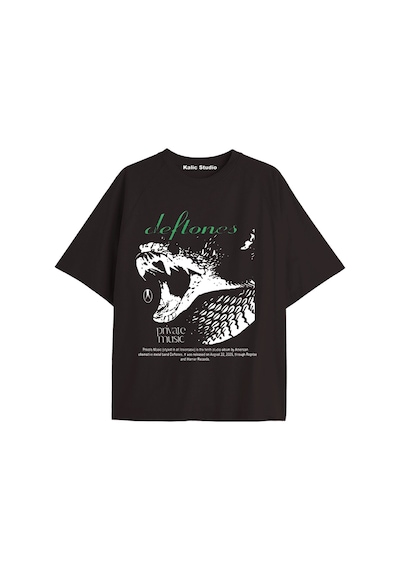 Kalic Studio Deftones Oversize T-shirt Siyah