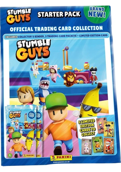 Panini Stumble Guys Koleksiyon Kartları Albüm Dergisi 24 Adet Kart + 1 Limited Edition Kart